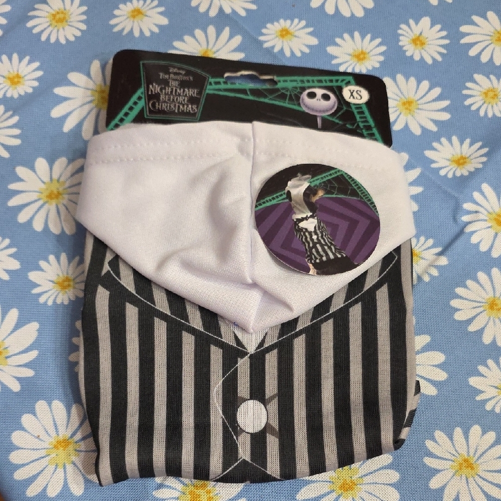 Disney Black and White Striped Dog Costume